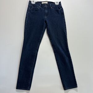 Gap‎ 1969 Jeans Womens 27  Blue Denim Real Straight Dark Wash Raw Hem Stretch